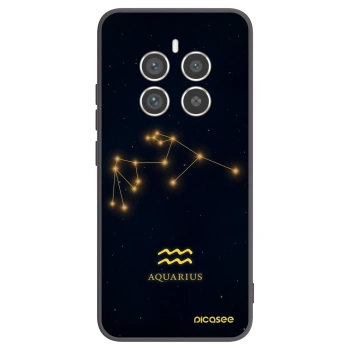 Picasee silikonowe czarne etui na Realme 12 Pro 5G - AQUARIUS