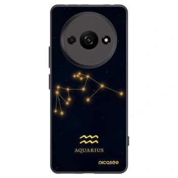 Picasee silikonowe czarne etui na Xiaomi Redmi A3 - AQUARIUS