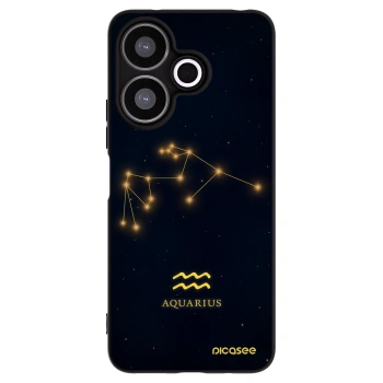 Picasee silikonowe czarne etui na Xiaomi Redmi 13 4G - AQUARIUS