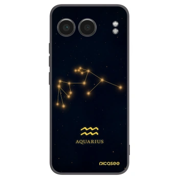 Picasee silikonowe czarne etui na OnePlus Nord 4 - AQUARIUS