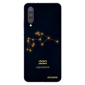 Picasee silikonowe przeźroczyste etui na Xiaomi Mi 9 - AQUARIUS