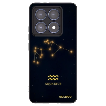 Picasee silikonowe czarne etui na Xiaomi 14T Pro - AQUARIUS