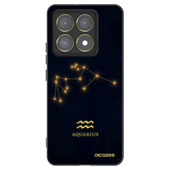 Picasee silikonowe czarne etui na Xiaomi 14T - AQUARIUS