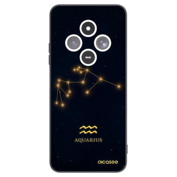 Picasee silikonowe czarne etui na Xiaomi Redmi 14C - AQUARIUS