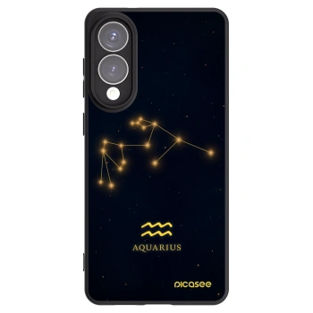 Picasee silikonowe czarne etui na Samsung Galaxy S25 Edge 5G - AQUARIUS