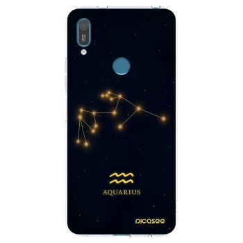 Picasee silikonowe przeźroczyste etui na Huawei Y7 2019 - AQUARIUS