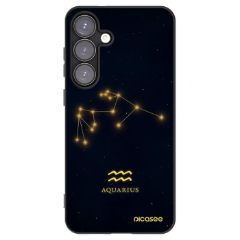 Picasee silikonowe czarne etui na Samsung Galaxy S25+ 5G - AQUARIUS