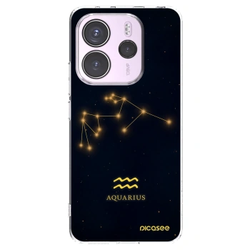 Picasee silikonowe przeźroczyste etui na Xiaomi Redmi Note 14 4G - AQUARIUS