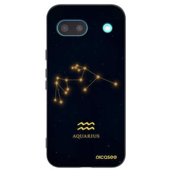 Picasee silikonowe czarne etui na Google Pixel 8a - AQUARIUS