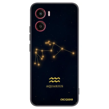 Picasee silikonowe czarne etui na Motorola Moto G05 - AQUARIUS