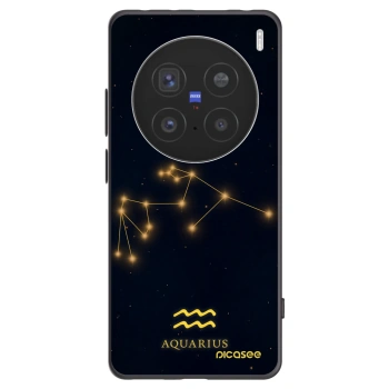 Picasee silikonowe czarne etui na Vivo X200 Pro - AQUARIUS