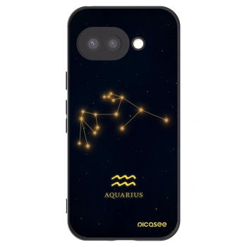 Picasee silikonowe czarne etui na Google Pixel 9a - AQUARIUS