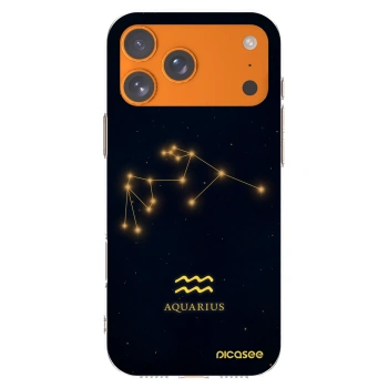 Picasee silikonowe przeźroczyste etui na Apple iPhone 17 Pro Max - AQUARIUS