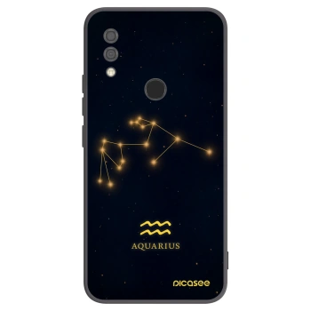 Picasee silikonowe czarne etui na Xiaomi Redmi 7 - AQUARIUS