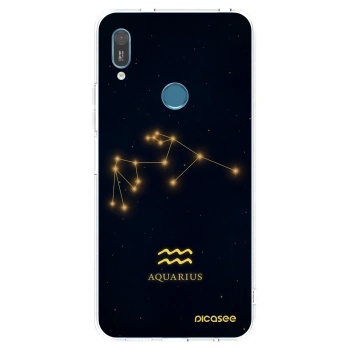 Picasee silikonowe przeźroczyste etui na Huawei Y6 2019 - AQUARIUS