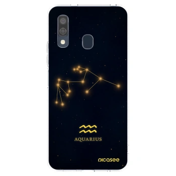 Picasee silikonowe przeźroczyste etui na Samsung Galaxy A40 A405F - AQUARIUS