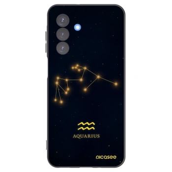 Picasee silikonowe czarne etui na Samsung Galaxy A17 5G - AQUARIUS