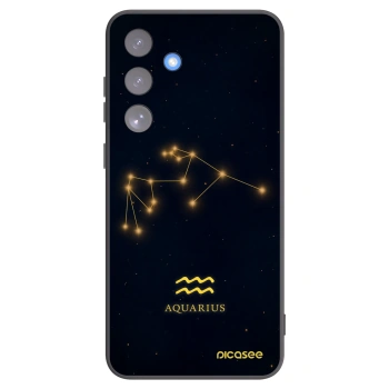 Picasee silikonowe czarne etui na Samsung Galaxy S25 FE 5G - AQUARIUS