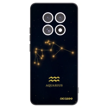 Picasee silikonowe czarne etui na Xiaomi Redmi Note 15 4G - AQUARIUS