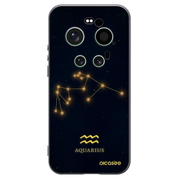 Picasee silikonowe czarne etui na Xiaomi 17 Ultra - AQUARIUS