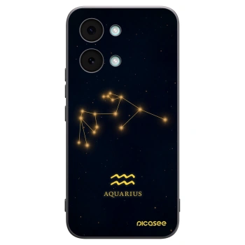 Picasee silikonowe czarne etui na Xiaomi Poco X8 Pro Max - AQUARIUS