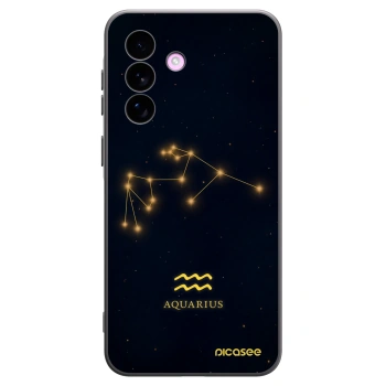 Picasee silikonowe czarne etui na Samsung Galaxy A57 5G - AQUARIUS