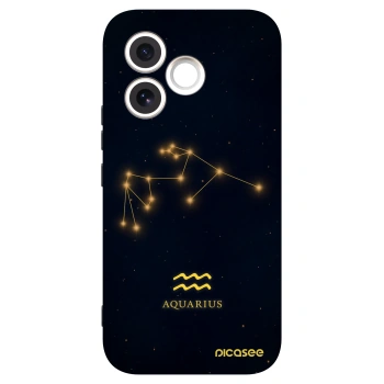 Picasee silikonowe czarne etui na Honor 600 Lite - AQUARIUS