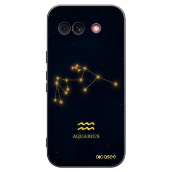 Picasee silikonowe czarne etui na Google Pixel 10a - AQUARIUS