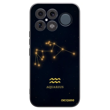 Picasee silikonowe czarne etui na Xiaomi Poco F8 Ultra - AQUARIUS