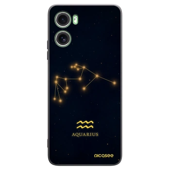 Picasee silikonowe czarne etui na Motorola Moto G06 - AQUARIUS