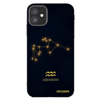 Picasee silikonowe przeźroczyste etui na Apple iPhone 11 - AQUARIUS
