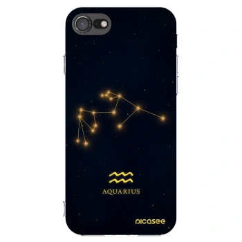 Picasee silikonowe przeźroczyste etui na Apple iPhone 8 - AQUARIUS