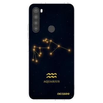 Picasee silikonowe przeźroczyste etui na Xiaomi Redmi Note 8 - AQUARIUS