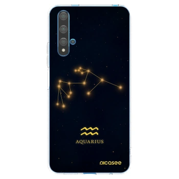 Picasee silikonowe przeźroczyste etui na Huawei Nova 5T - AQUARIUS