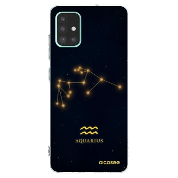 Picasee silikonowe przeźroczyste etui na Samsung Galaxy A51 A515F - AQUARIUS