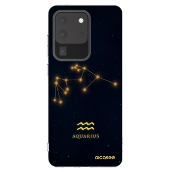 Picasee silikonowe przeźroczyste etui na Samsung Galaxy S20 Ultra 5G G988F - AQUARIUS
