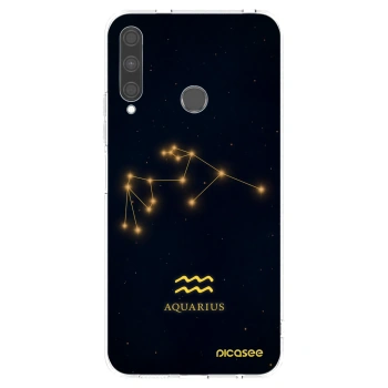 Picasee silikonowe przeźroczyste etui na Huawei P40 Lite E - AQUARIUS