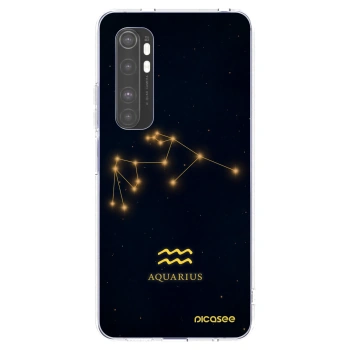 Picasee silikonowe przeźroczyste etui na Xiaomi Mi Note 10 Lite - AQUARIUS