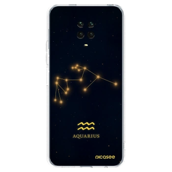 Picasee silikonowe przeźroczyste etui na Xiaomi Redmi Note 9S - AQUARIUS