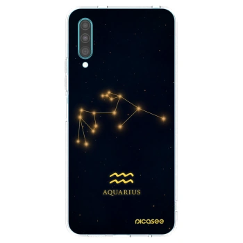 Picasee silikonowe przeźroczyste etui na Samsung Galaxy A30s A307F - AQUARIUS