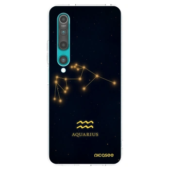 Picasee silikonowe przeźroczyste etui na Xiaomi Mi 10 - AQUARIUS