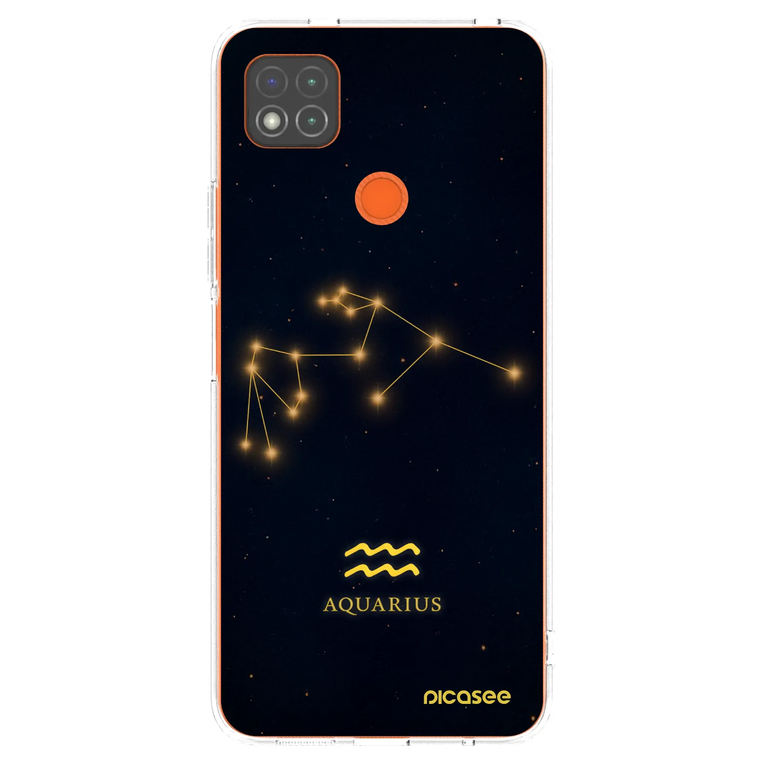 Picasee silikonowe przeźroczyste etui na Xiaomi Redmi 9C - AQUARIUS