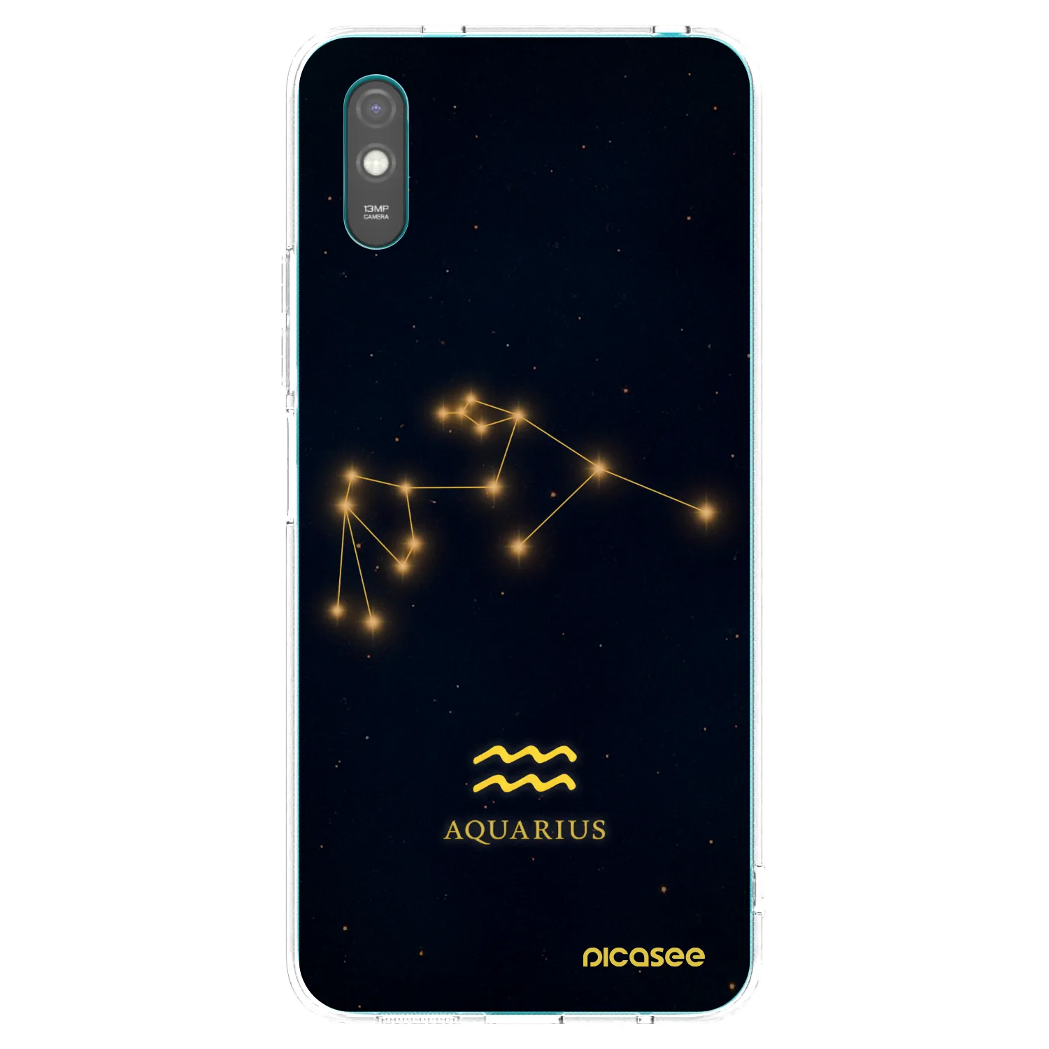 Picasee silikonowe przeźroczyste etui na Xiaomi Redmi 9A - AQUARIUS