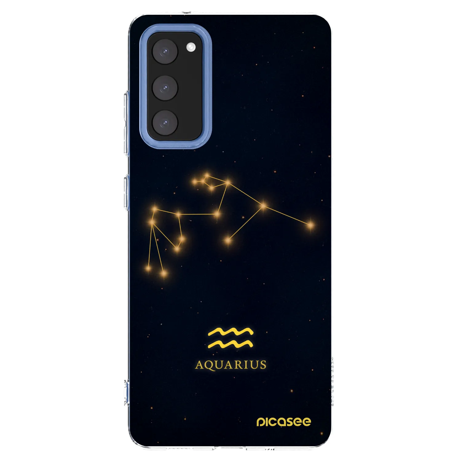Picasee silikonowe przeźroczyste etui na Samsung Galaxy S20 FE - AQUARIUS