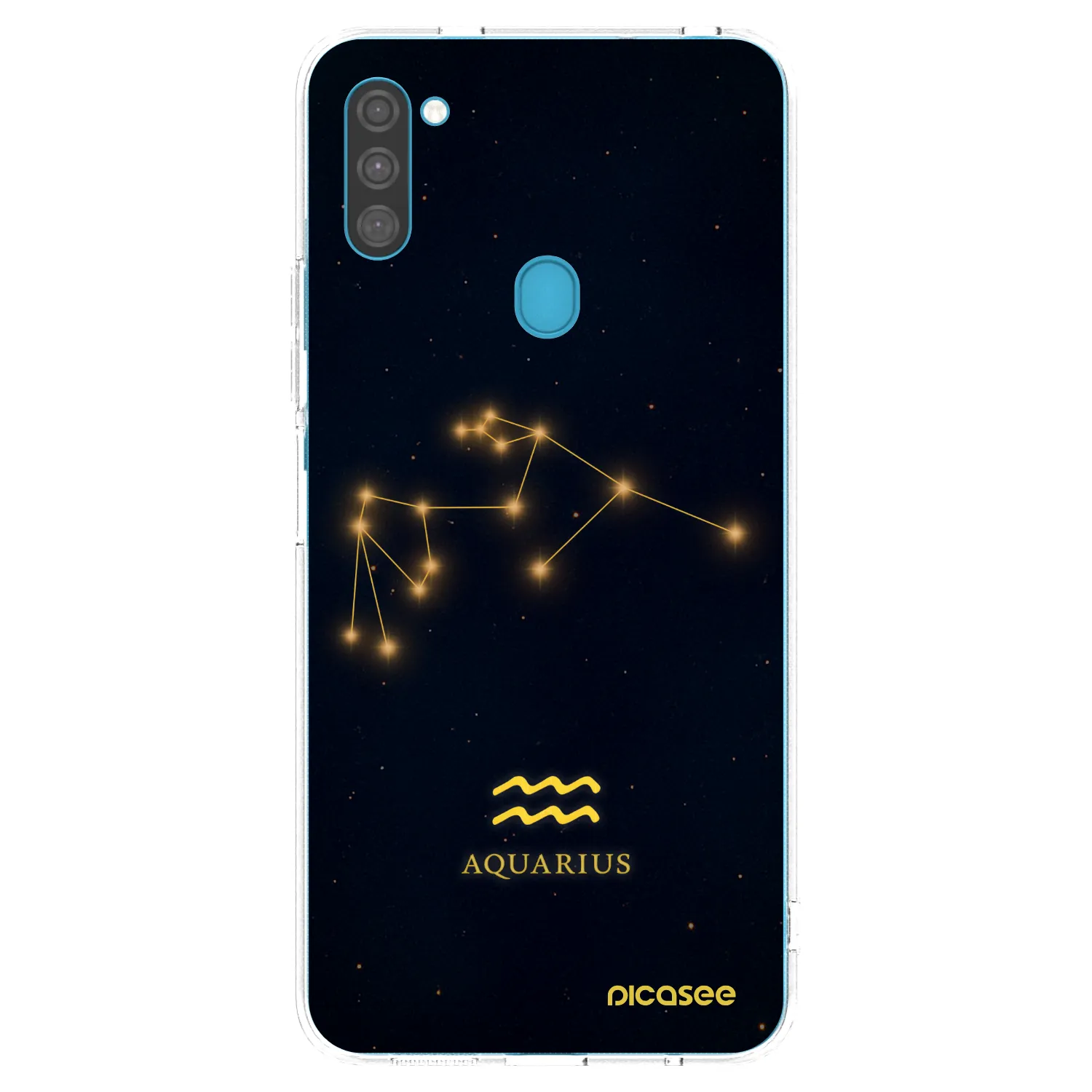 Picasee silikonowe przeźroczyste etui na Samsung Galaxy M11 - AQUARIUS