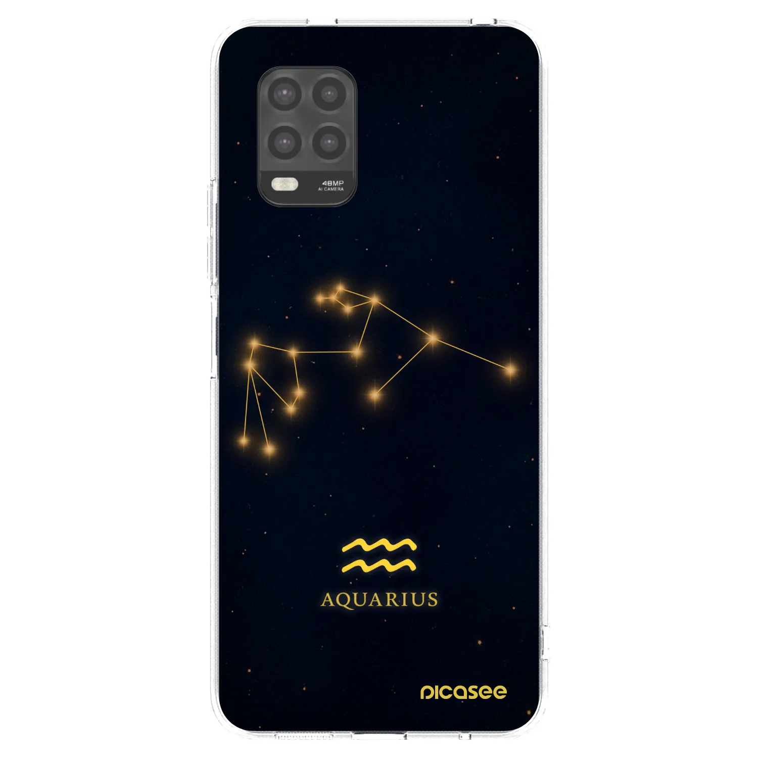 Picasee silikonowe przeźroczyste etui na Xiaomi Mi 10 Lite - AQUARIUS