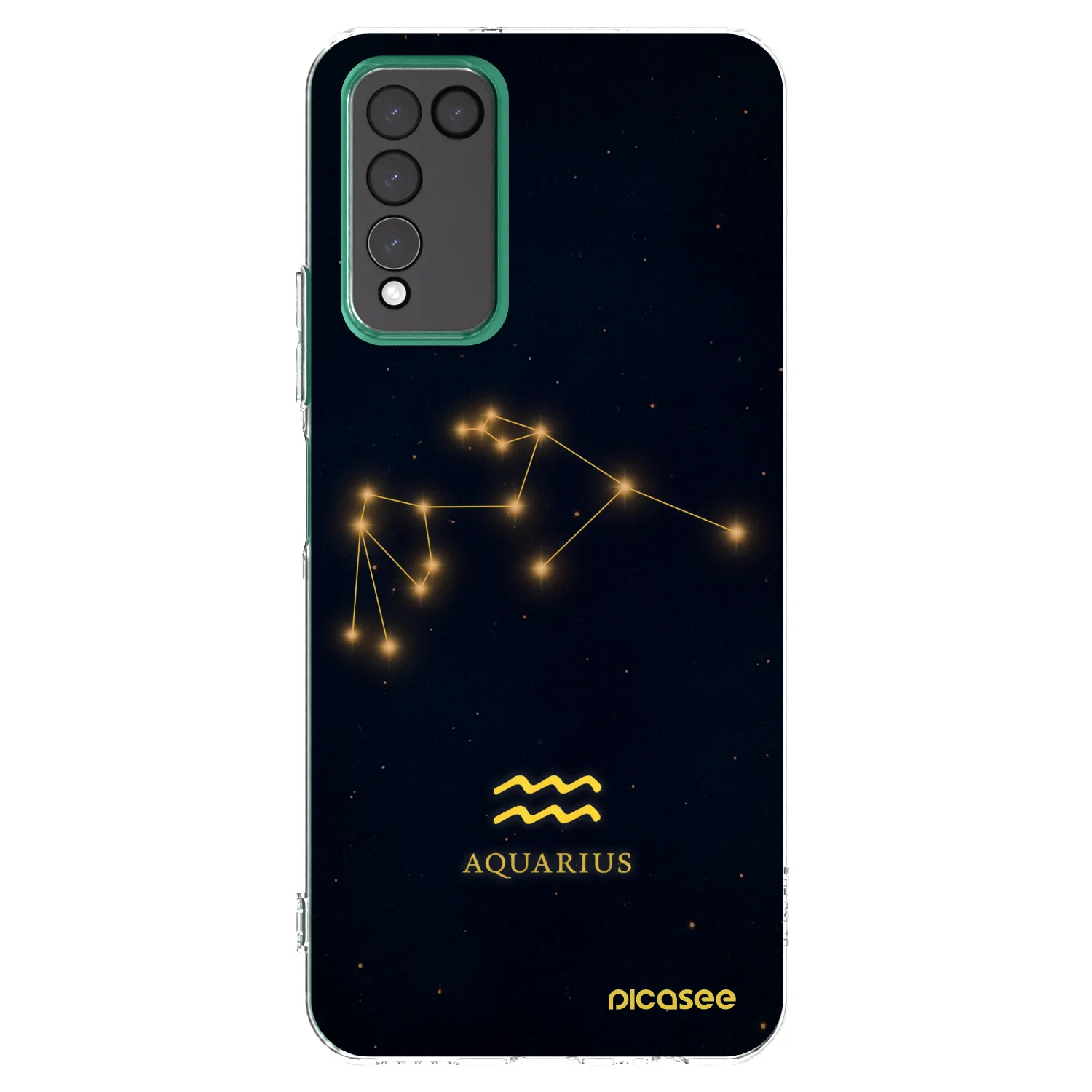 Picasee silikonowe przeźroczyste etui na Honor 10X Lite - AQUARIUS