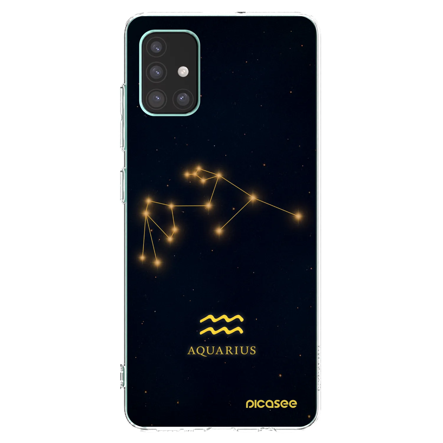 Picasee silikonowe przeźroczyste etui na Samsung Galaxy M51 M515F - AQUARIUS