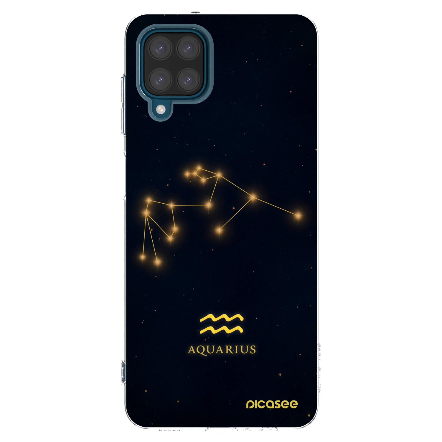 Picasee silikonowe przeźroczyste etui na Samsung Galaxy A12 A125F - AQUARIUS