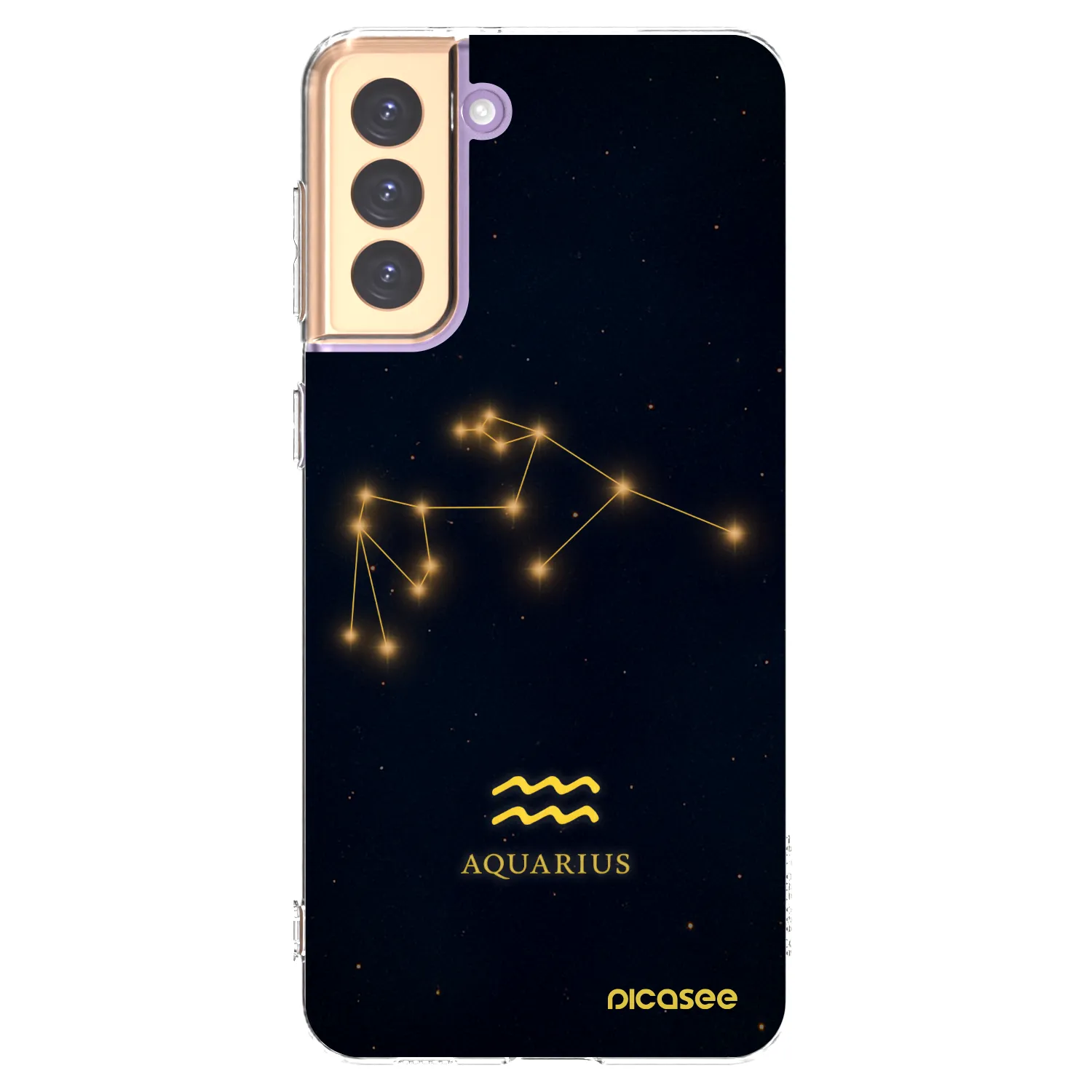 Picasee silikonowe przeźroczyste etui na Samsung Galaxy S21+ 5G G996F - AQUARIUS